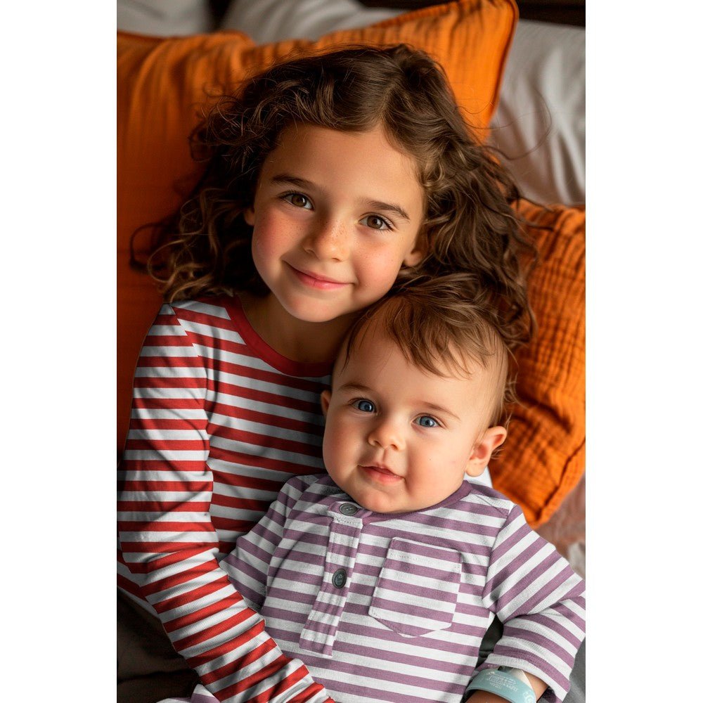 Kokvilnas cilpiņtrikotāža - tumši zilas svītras 190 g/m²