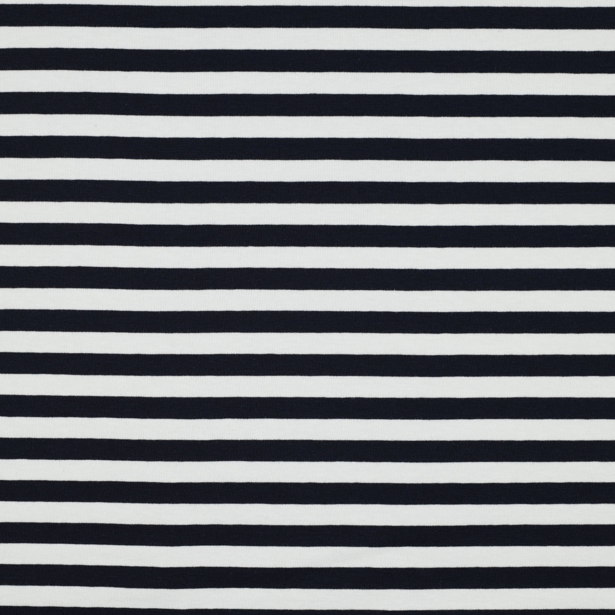 Kokvilnas cilpiņtrikotāža - tumši zilas svītras 190 g/m²