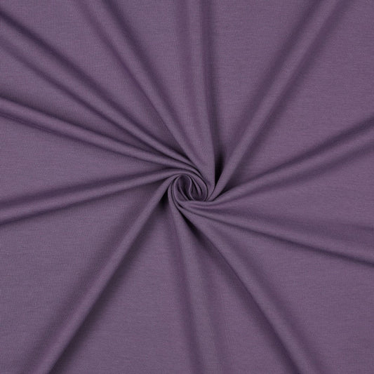 Kokvilnas cilpiņtrikotāža - tumšo vīnogu tonis 235 g/m² (GOTS sertif.)