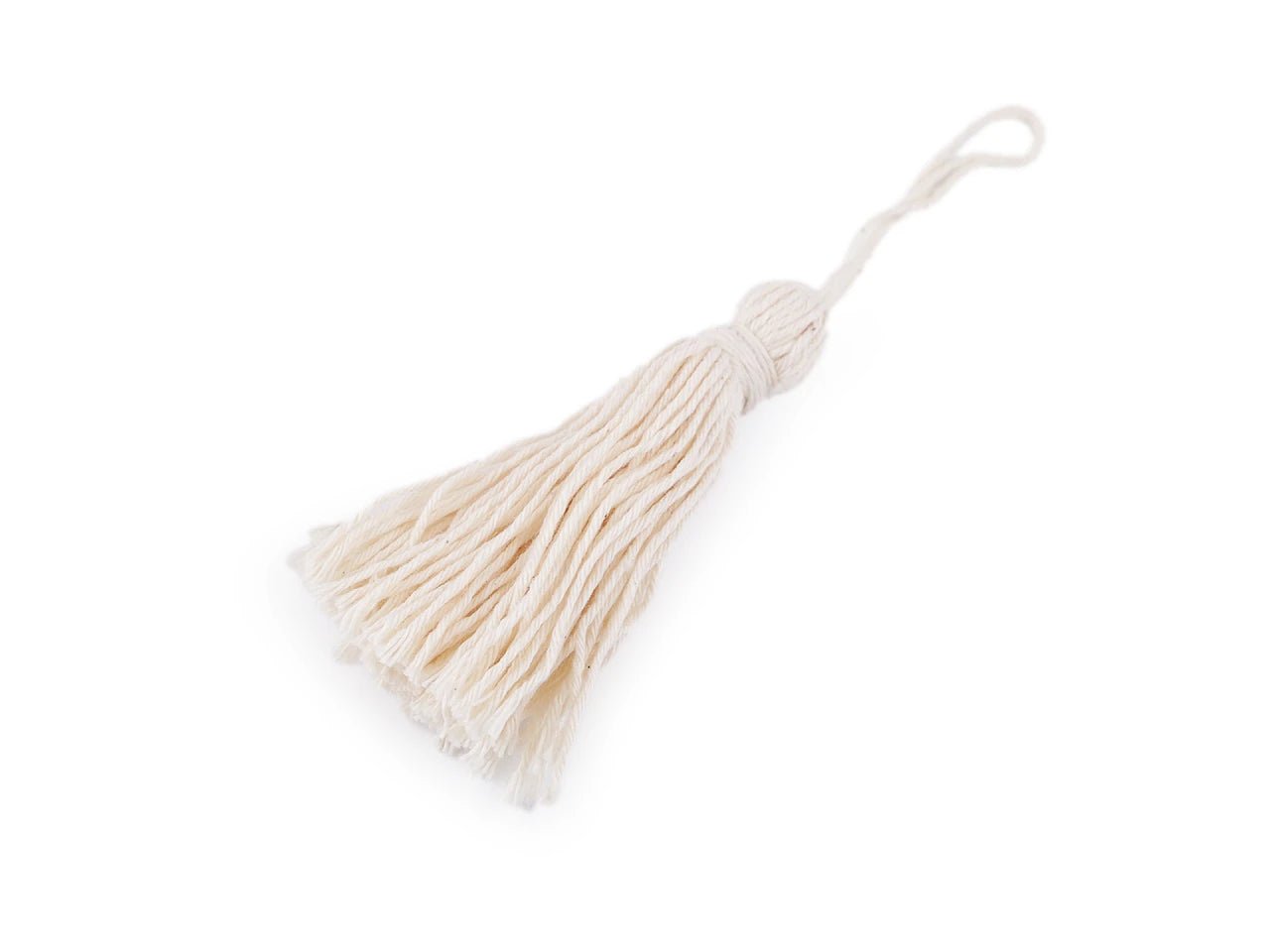 Pilt puuvillase tutiga 12.5 cm (tassel) – saadaval Šarlotes audumi