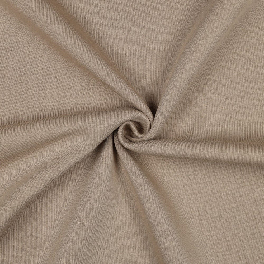 Attēls ar Kokvilnas siltināta trikotāža - bēša 285 g/m² – pieejams Šarlotes audumi