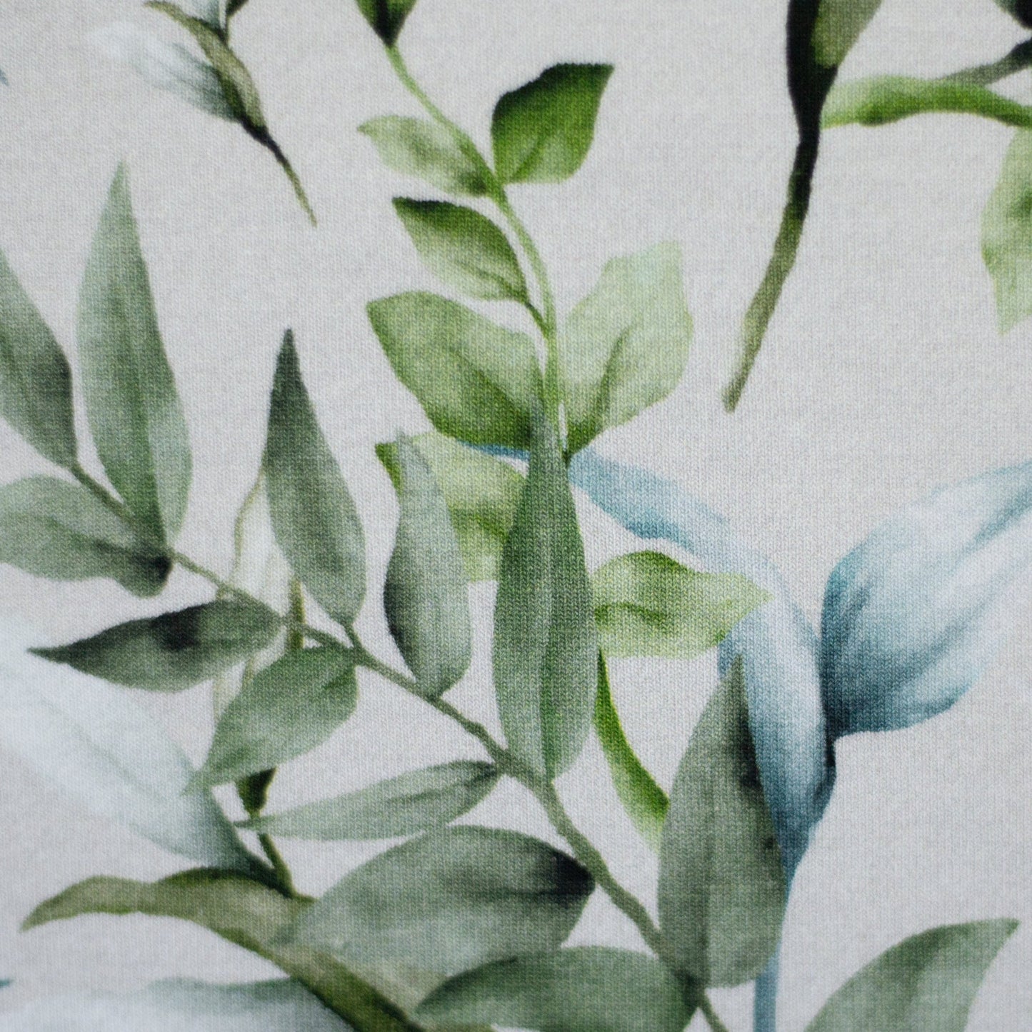 Kokvilnas trikotāža - eikalipta zari 200 g/m²