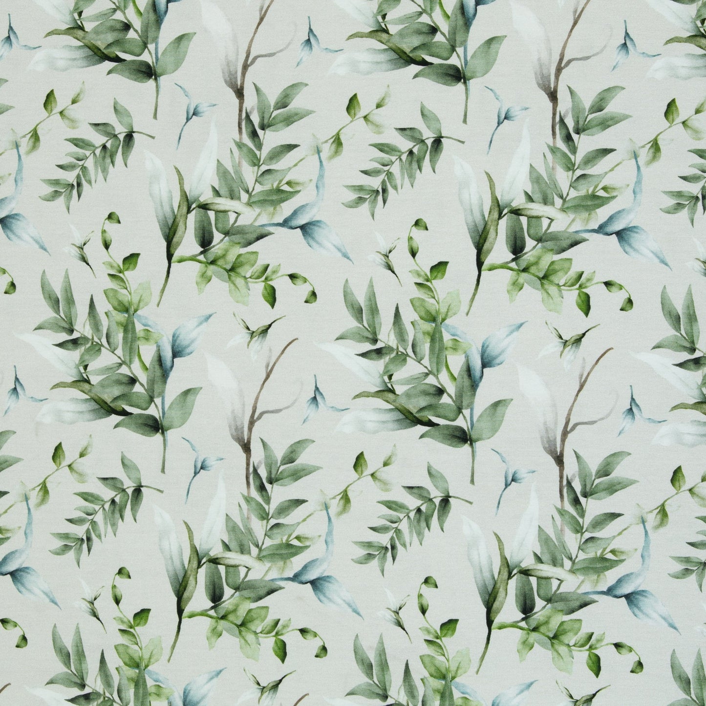 Kokvilnas trikotāža - eikalipta zari 200 g/m²