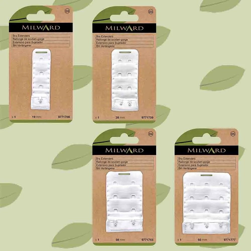 Krūštura apkārtmēra pagarinātājs Milward 38 mm, 2 āķi - balts