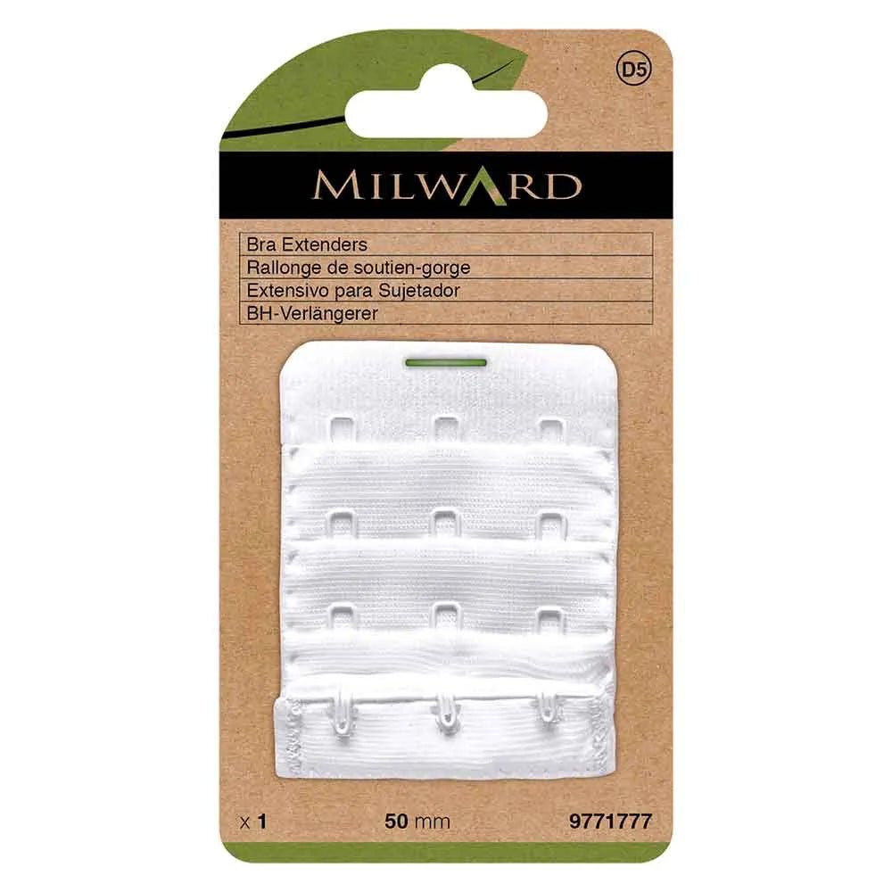 Krūštura apkārtmēra pagarinātājs Milward 50 mm, 3 āķi - balts