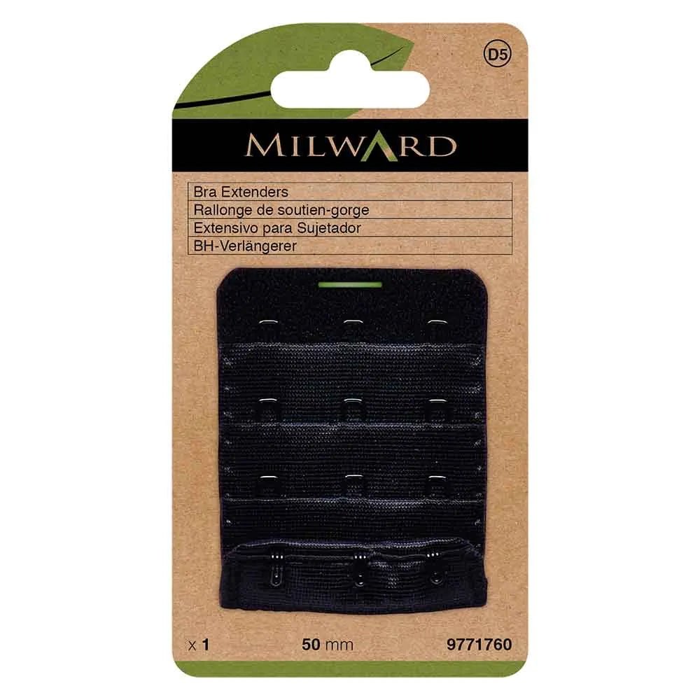Krūštura apkārtmēra pagarinātājs Milward 50 mm,3 āķi - melns