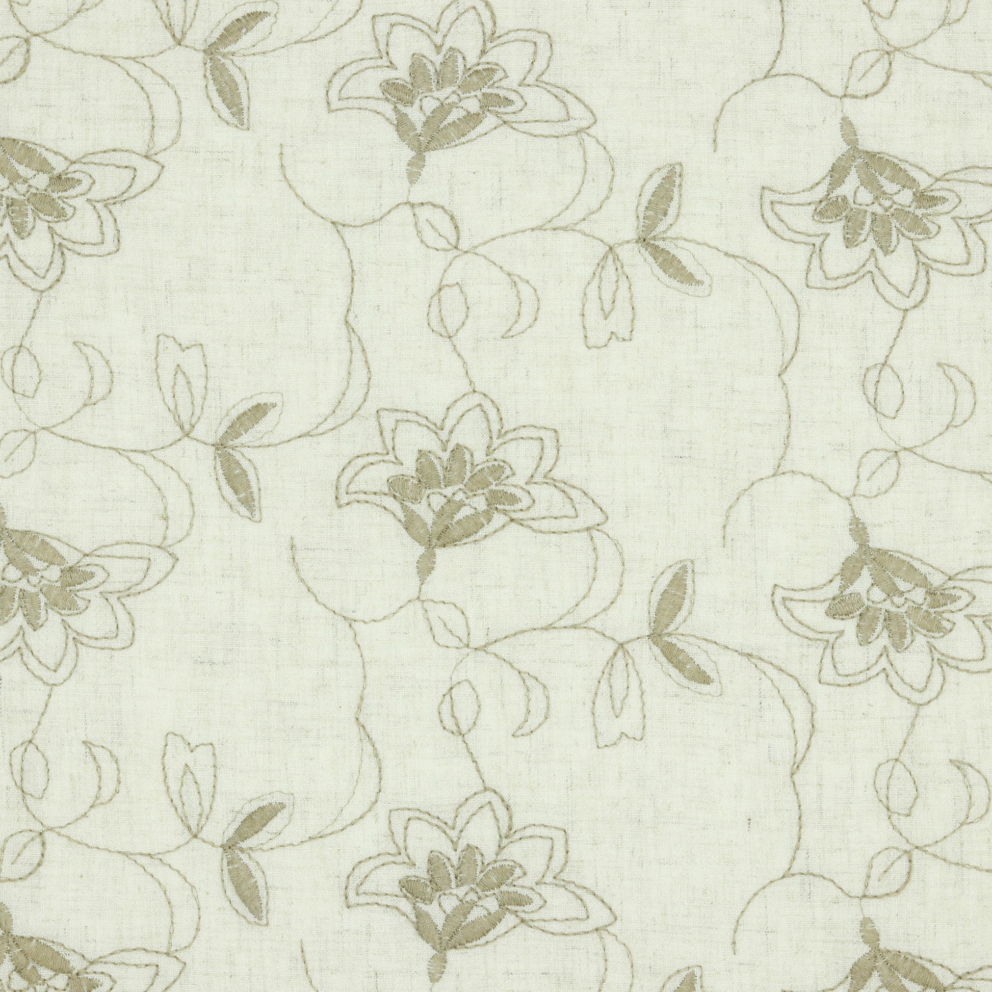 Lins ar viskozi - izšūti ziedi 250 g/m²