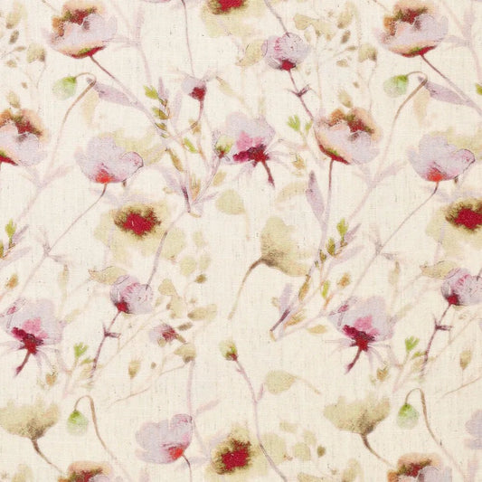 Attēls ar Lins ar viskozi - puķu zirnīši 120 g/m² – pieejams Šarlotes audumi