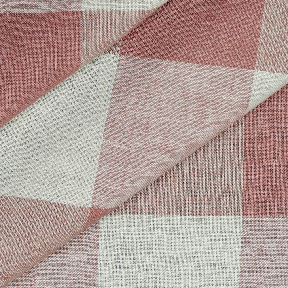 Lins ar viskozi - vecrozā rūtains 145 g/m²