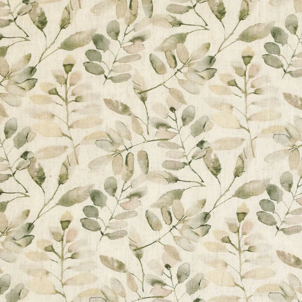 Lins ar viskozi - zaļas lapas uz dabīga fona 180 g/m²