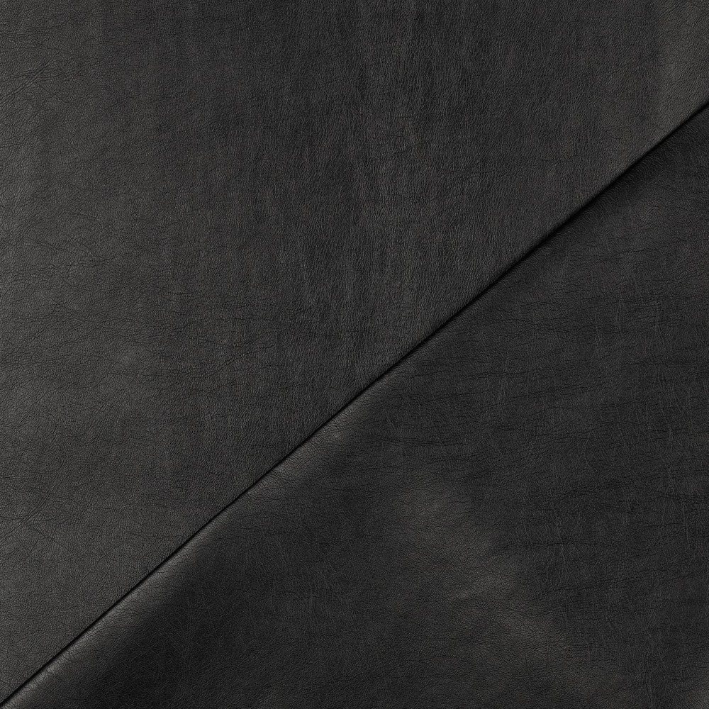 Mākslīgā āda - melna ar metālisku spīdumu 320 g/m²