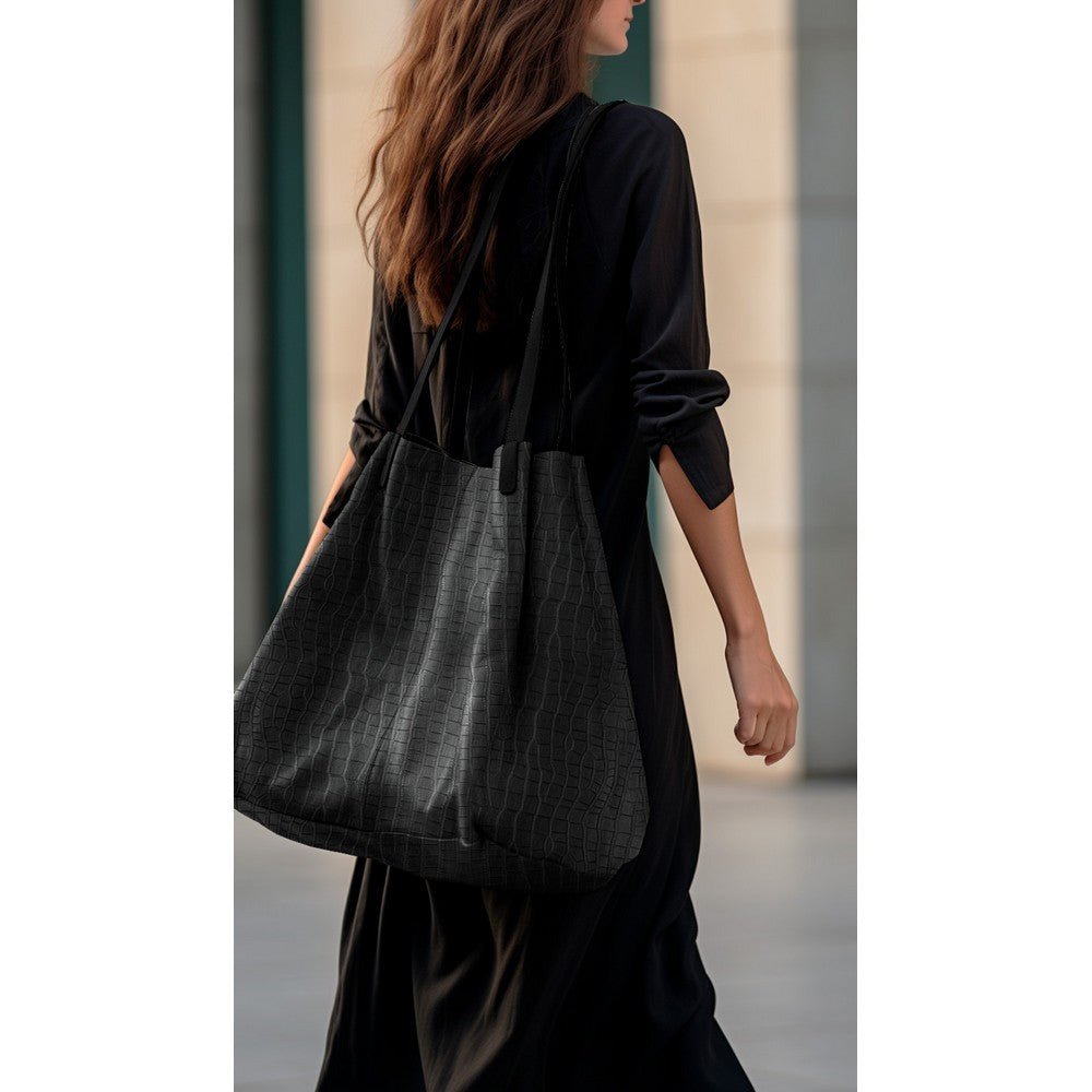 Mākslīgā āda - melna strukturēta 340 g/m²