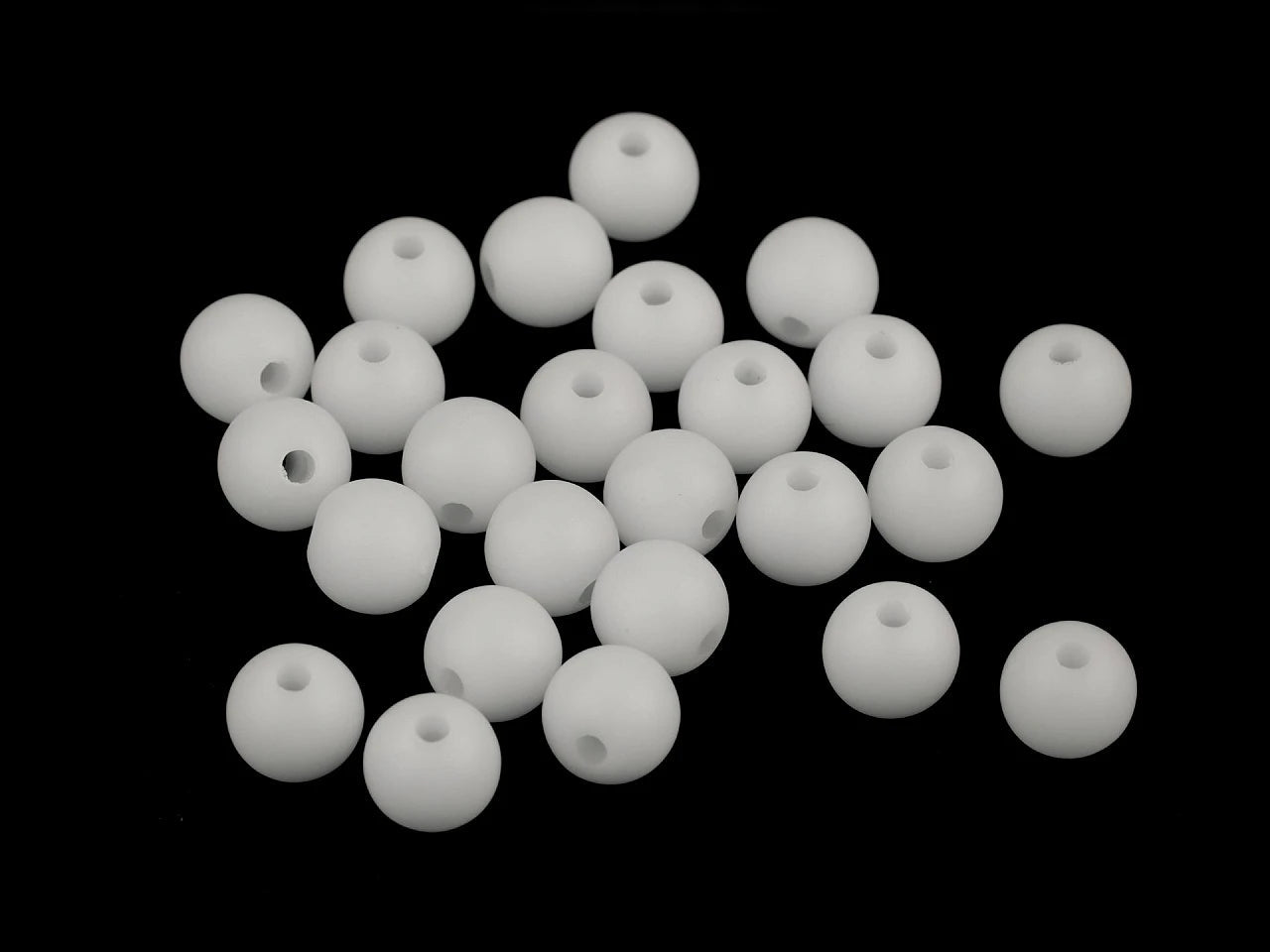 Matētas akrila pērlītes Ø8 mm 25 gab.| dažādu toņu