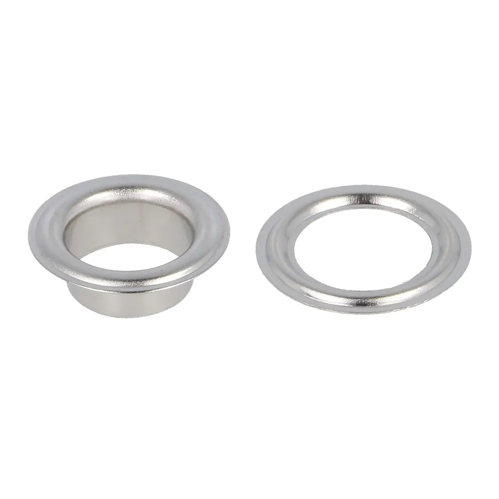 Metāla gredzeni, Luversi 10.5mm (15 gab.) Milward - sudraba