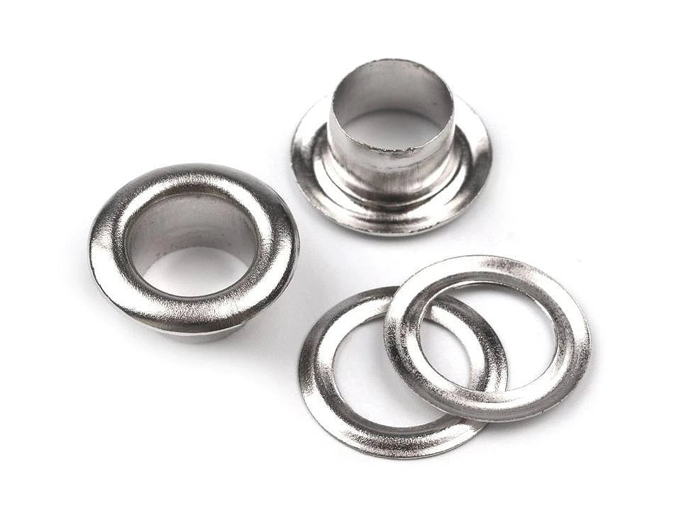 Metāla gredzeni, Luversi 6 mm |100 gab.| dažādu toņu