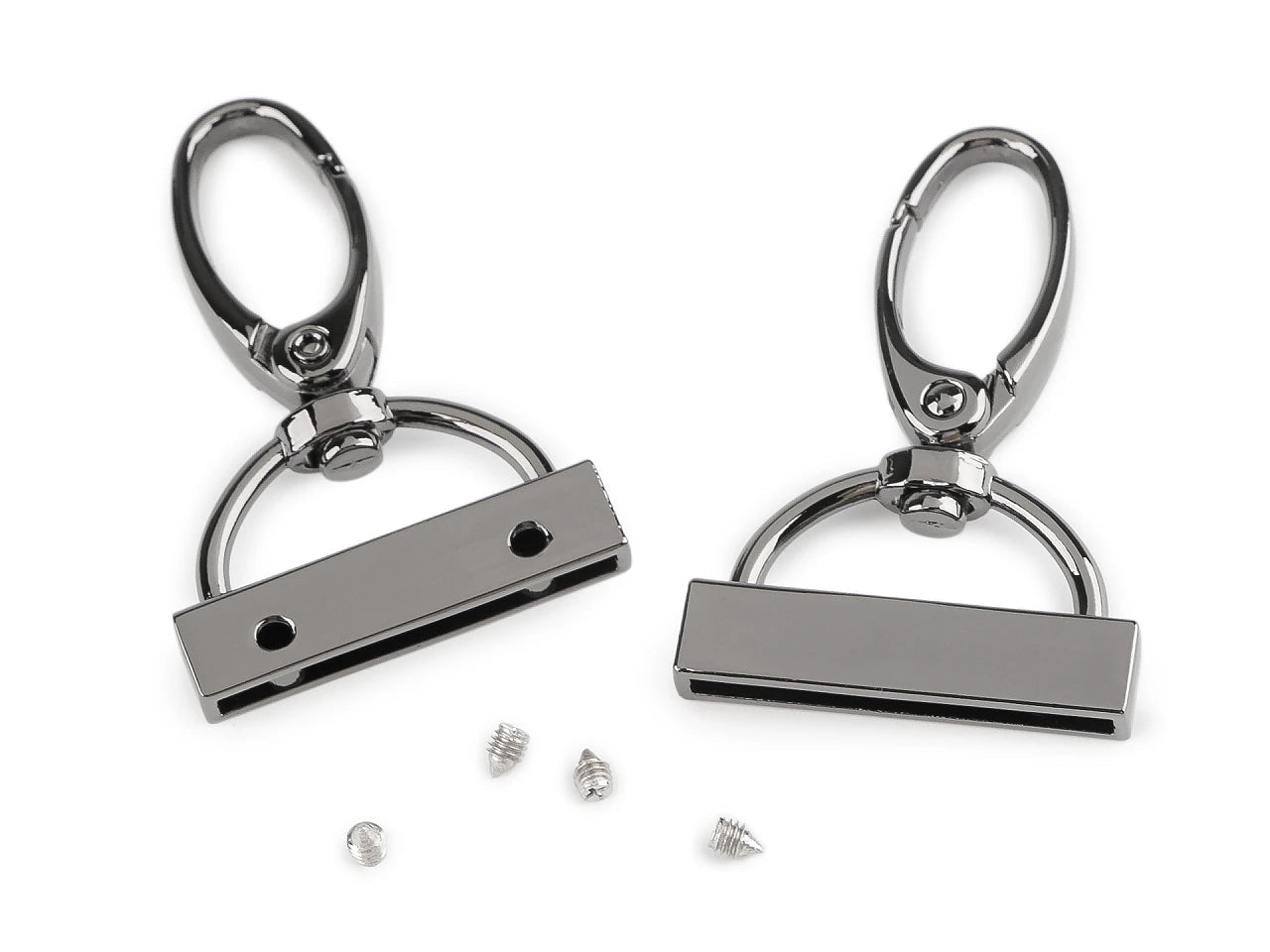 Metāla karabīne ar galu 30 mm platām siksnām|dažādu toņu