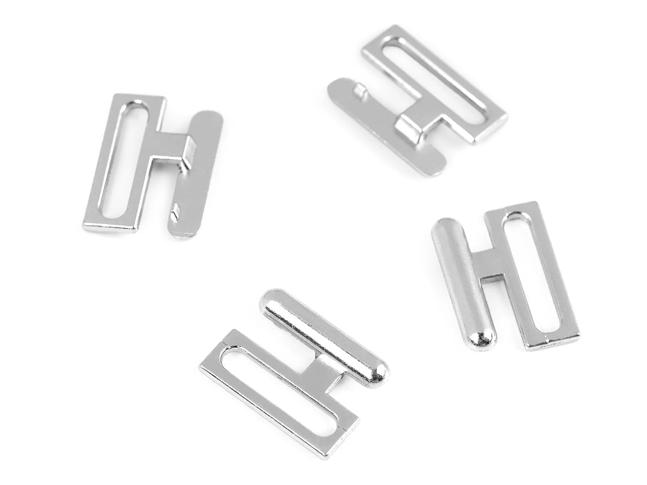 Image avec fermoirs de soutien-gorge en métal 14 mm, 2 paires|tons assortis – disponible chez Šarlotes audumi