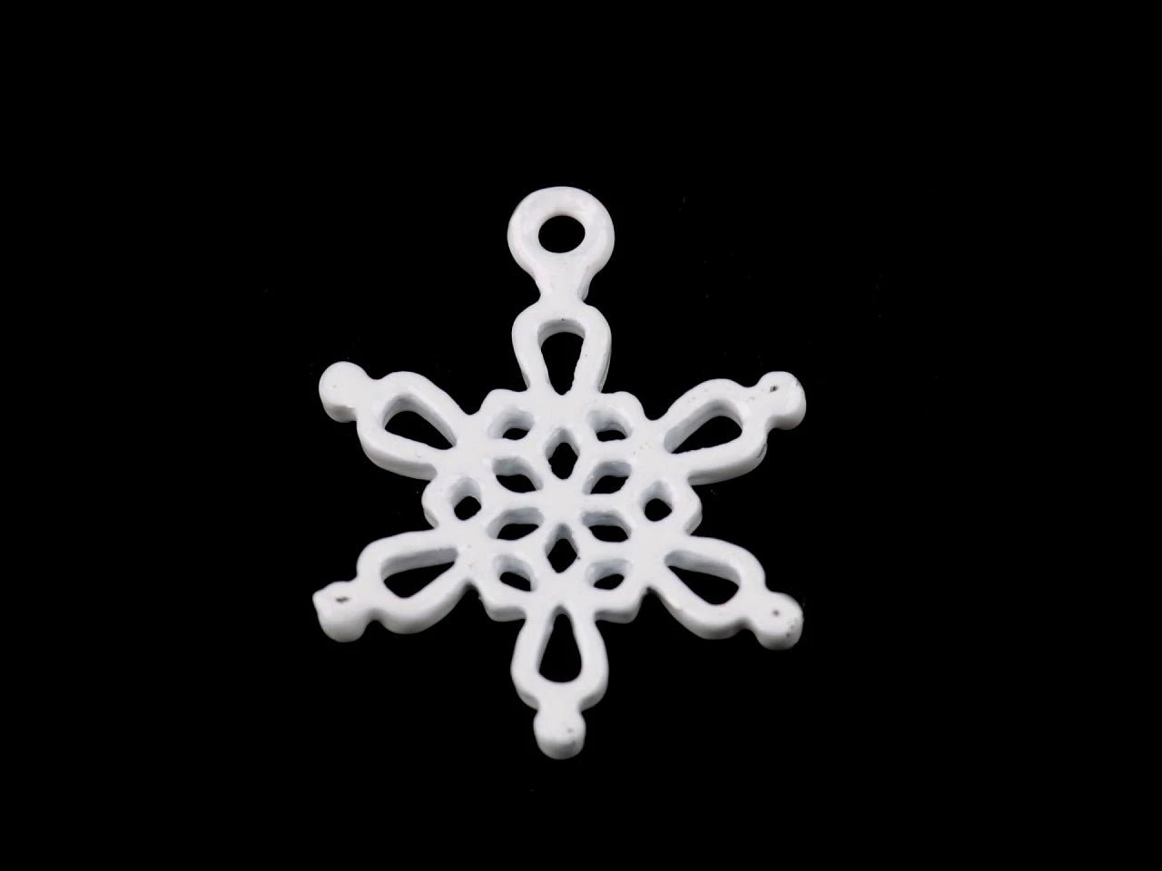 Metāla piekariņš – sniegpārsla Ø18 mm|20 gb