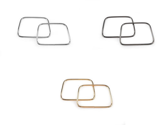 Metāla somas rokturi | 8x11 cm | 2 gab.| Dažādu toņu