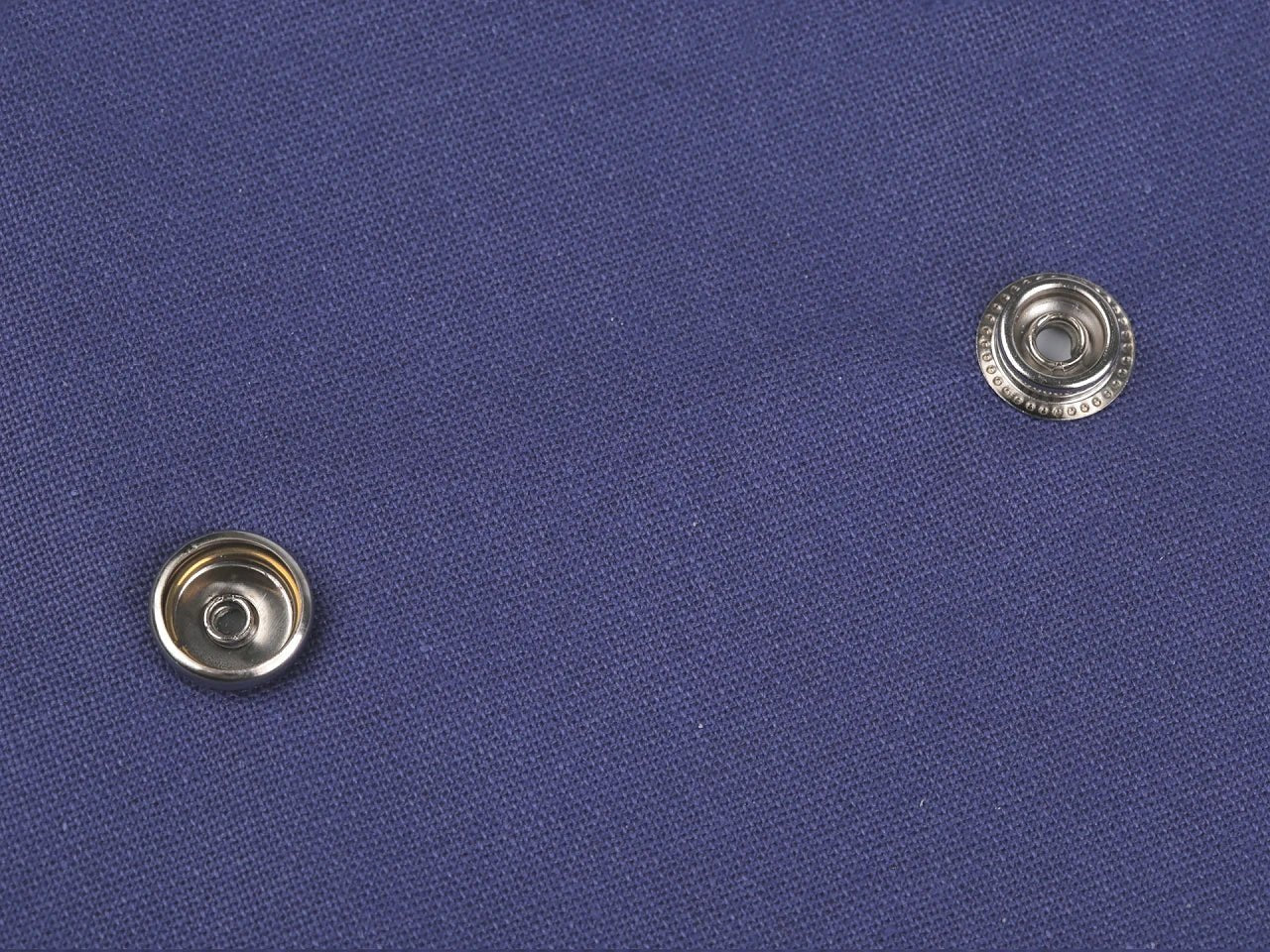 Metāla spiedpogas Ø15 mm (AM6) – O - SPRING, biezākiem audumiem|10 gb