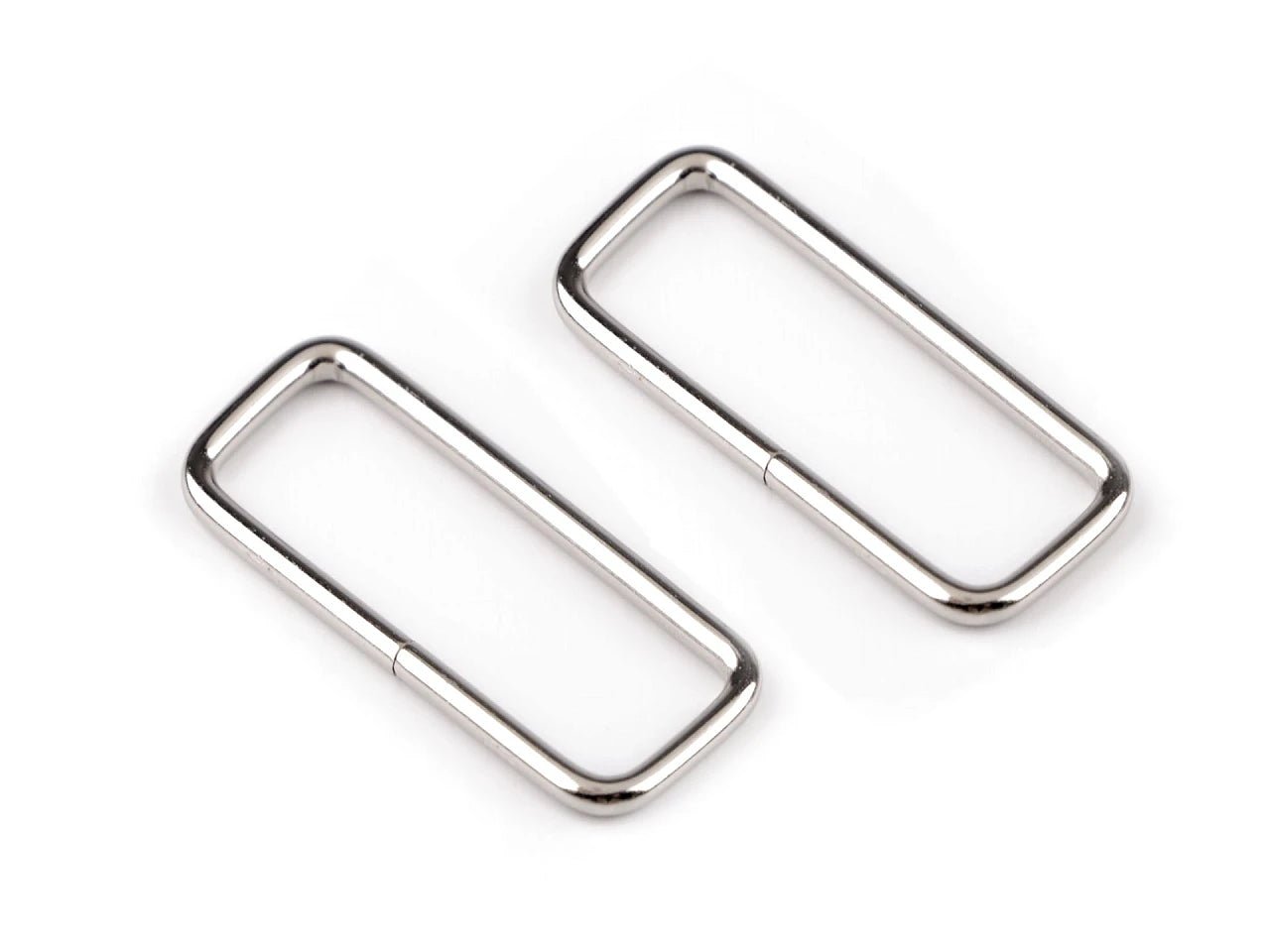 Metallist ristkülik 50 mm – kottide ja rihmade furnituur – saadaval Šarlotte'i kangad