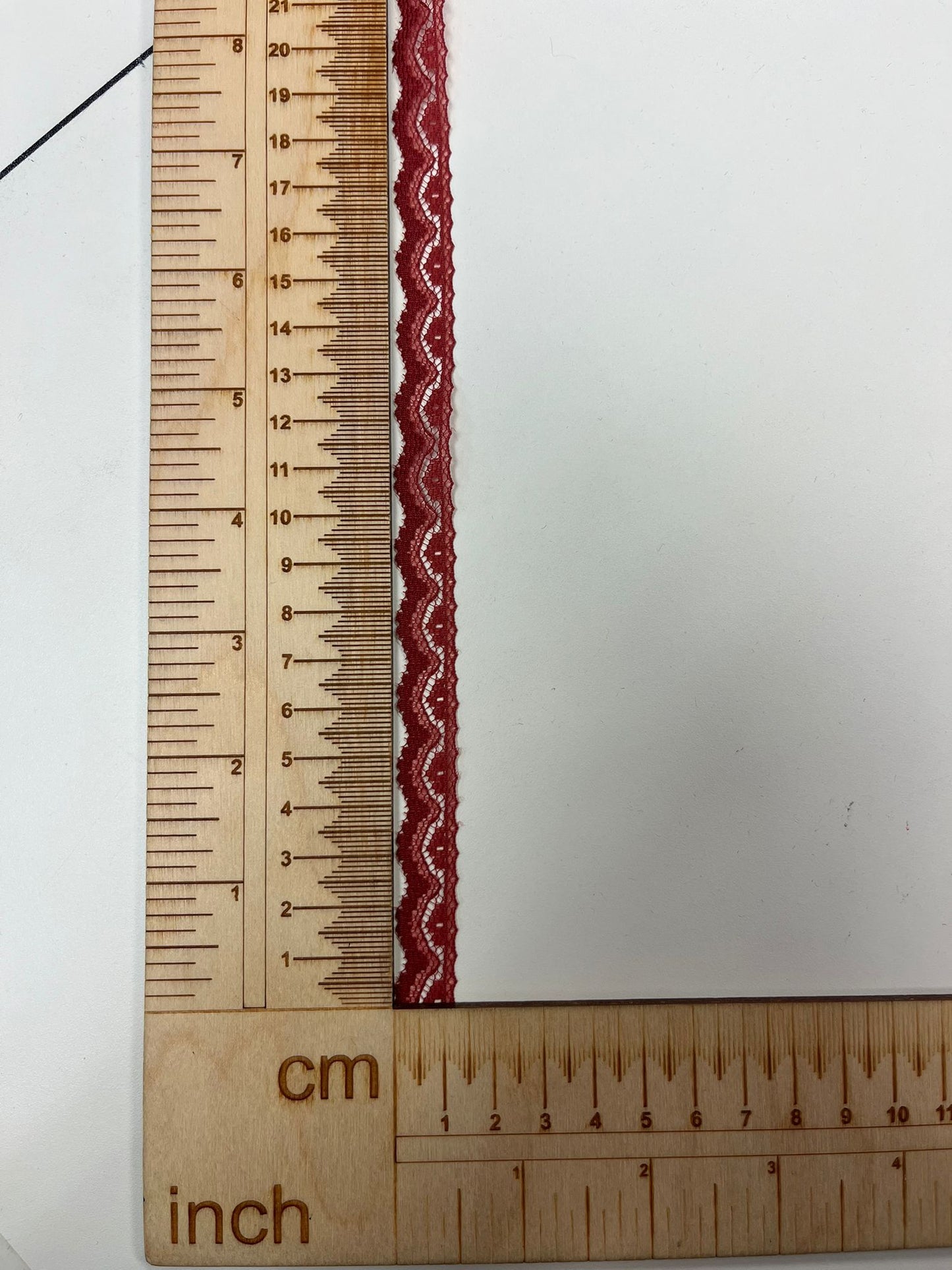 Attēls ar Mežģīne 1,1 cm-terakota – pieejams internetā Šarlotes audumi