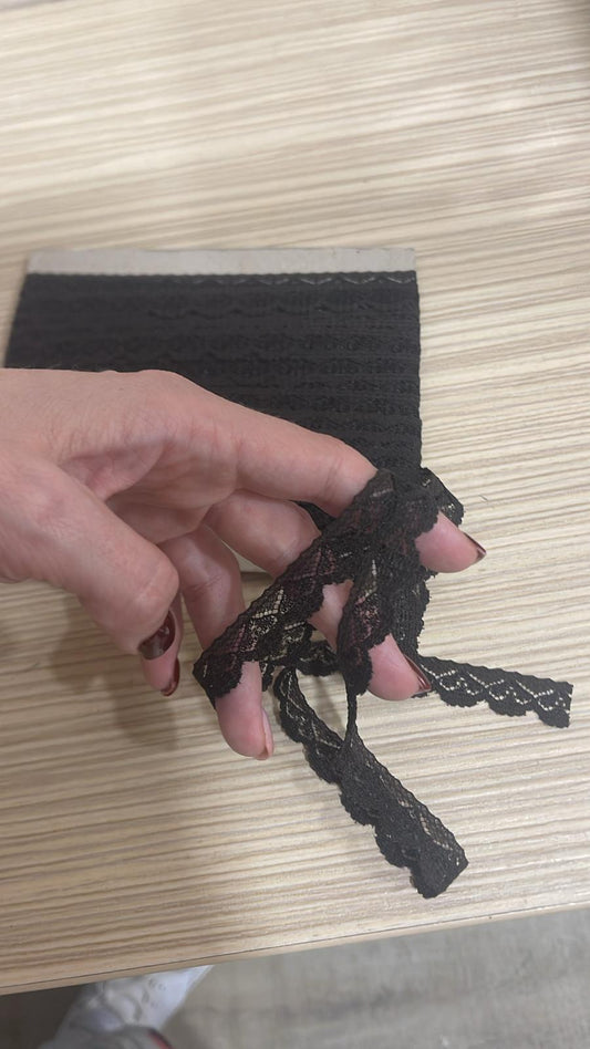 Attēls ar Mežģīne 1,4 cm-tumši brūna – pieejams internetā Šarlotes audumi