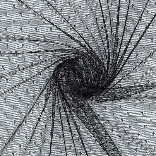 Mīksts tills ar pumpiņām - melns