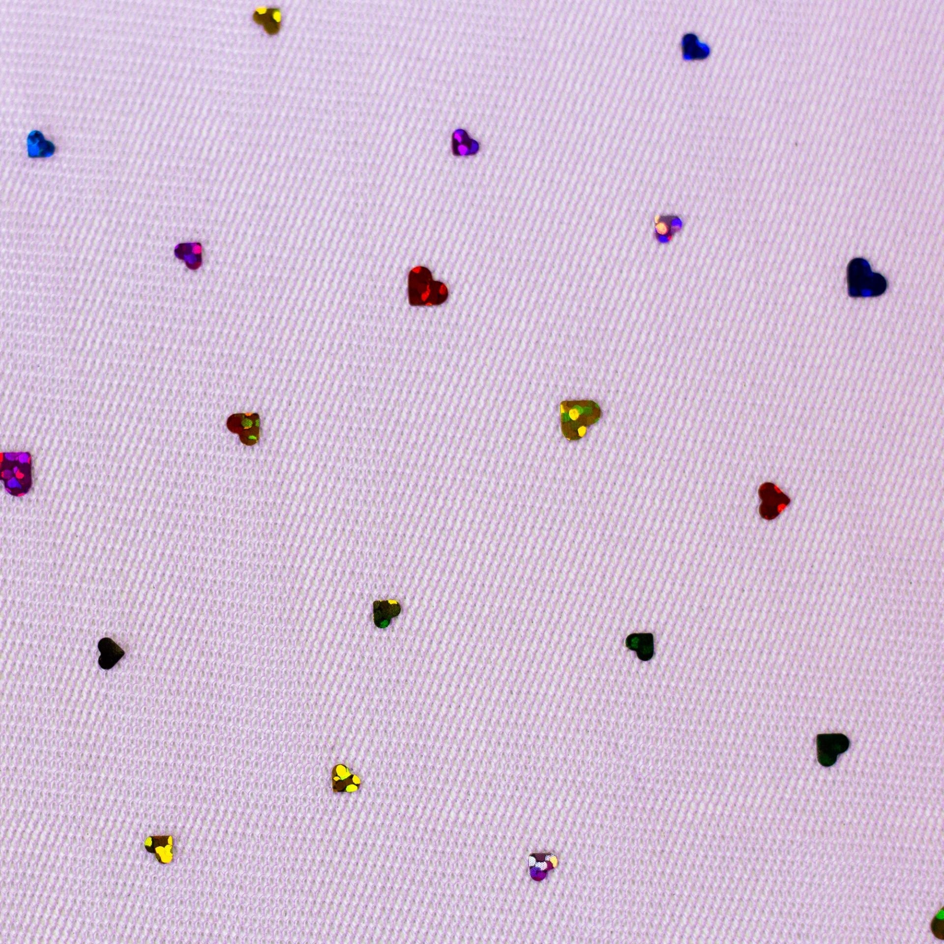 Attēls ar Mīksts tills ar sirsniņām uz lillā fona 40 g/m² – pieejams Šarlotes audumi