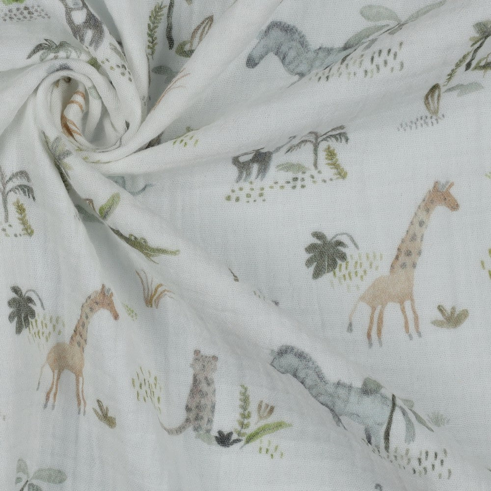 Muslīns - āfrikas zvēri 115 g/m²