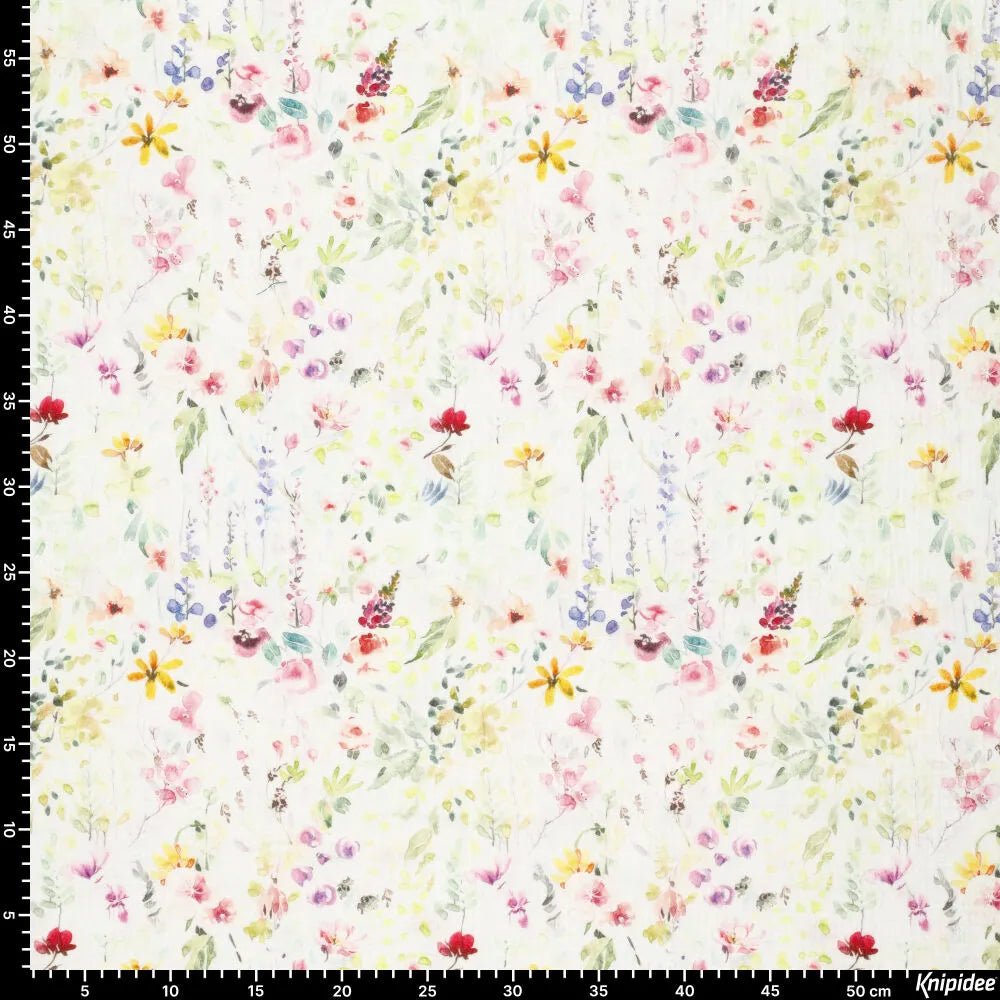 Muslīns - ziedu pļava 120 g/m²