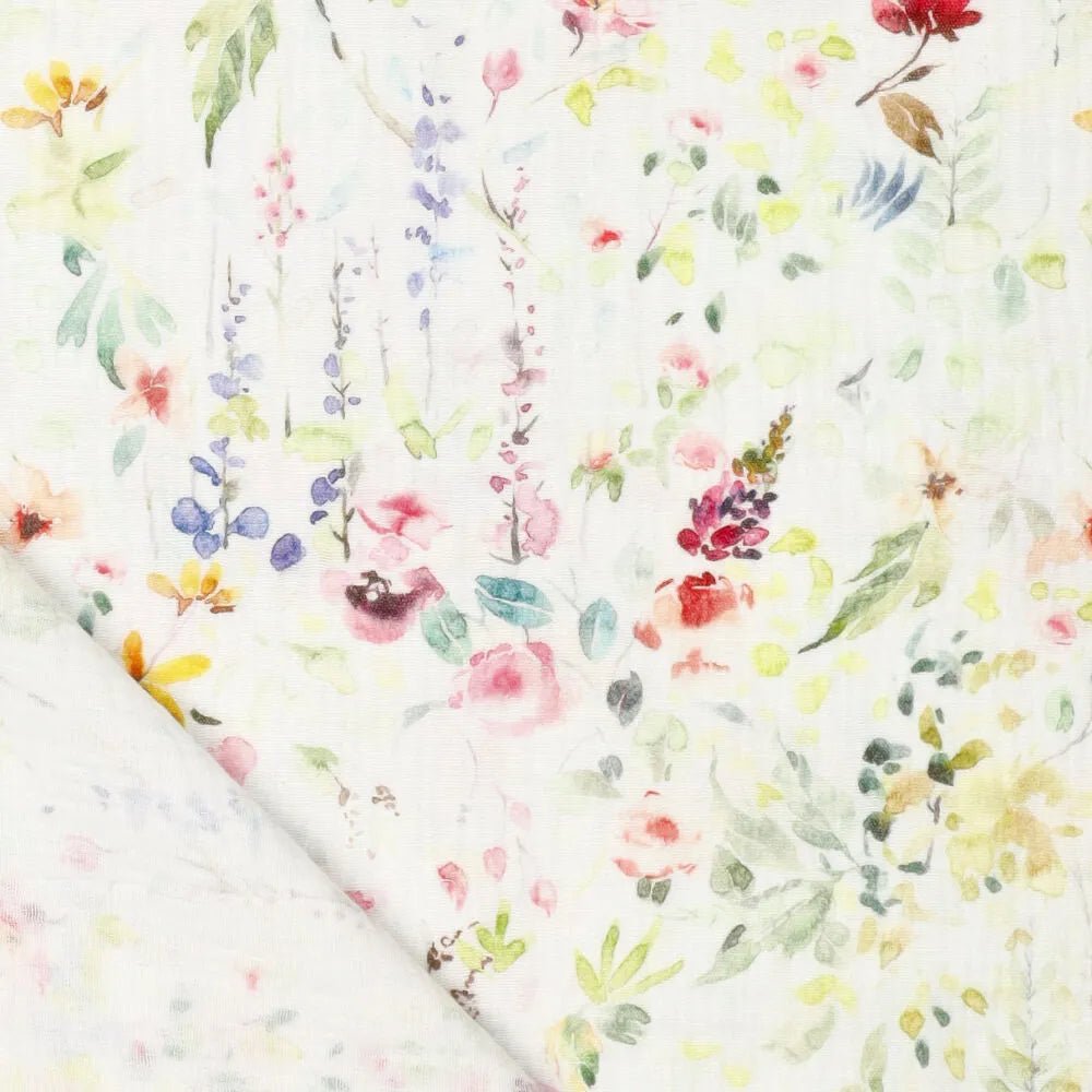 Muslīns - ziedu pļava 120 g/m²