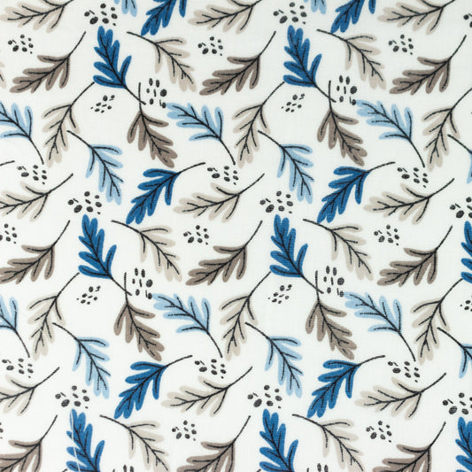 Muslīns - zilas ozola lapas 140 g/m²