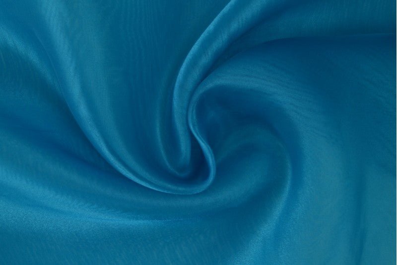 Organza - lagūnas zilais 25 g/m²