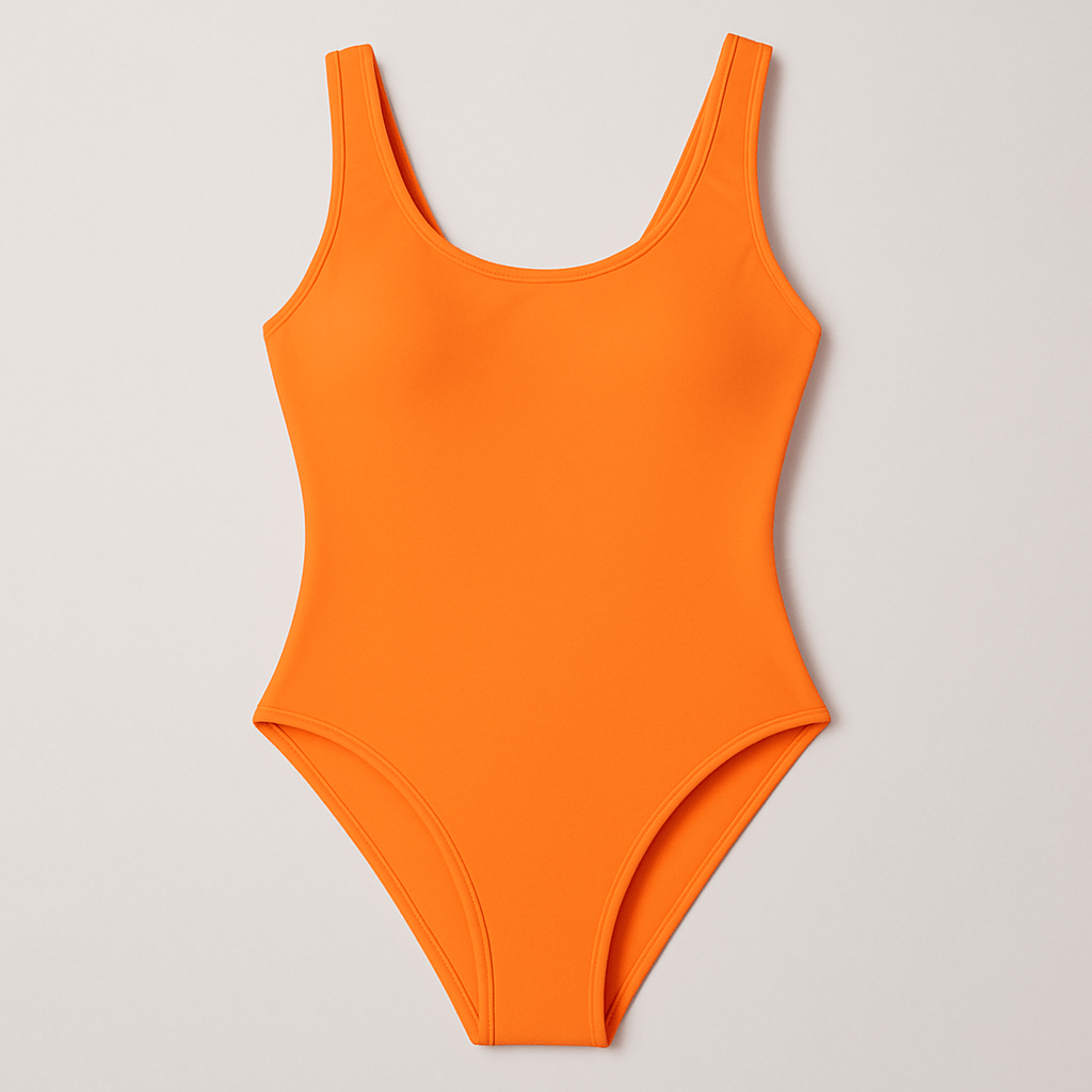 Peldkostīmu likras audums - koši oranžs 200 g/m²