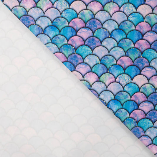 Peldkostīmu likras audums - krāsaini pusaplīšui 220 g/m² | UPF 50+