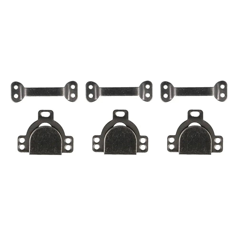 Piešujamie aizdares āķi un stienīši S izmērs - melni (iepakojumā 3 pāri)