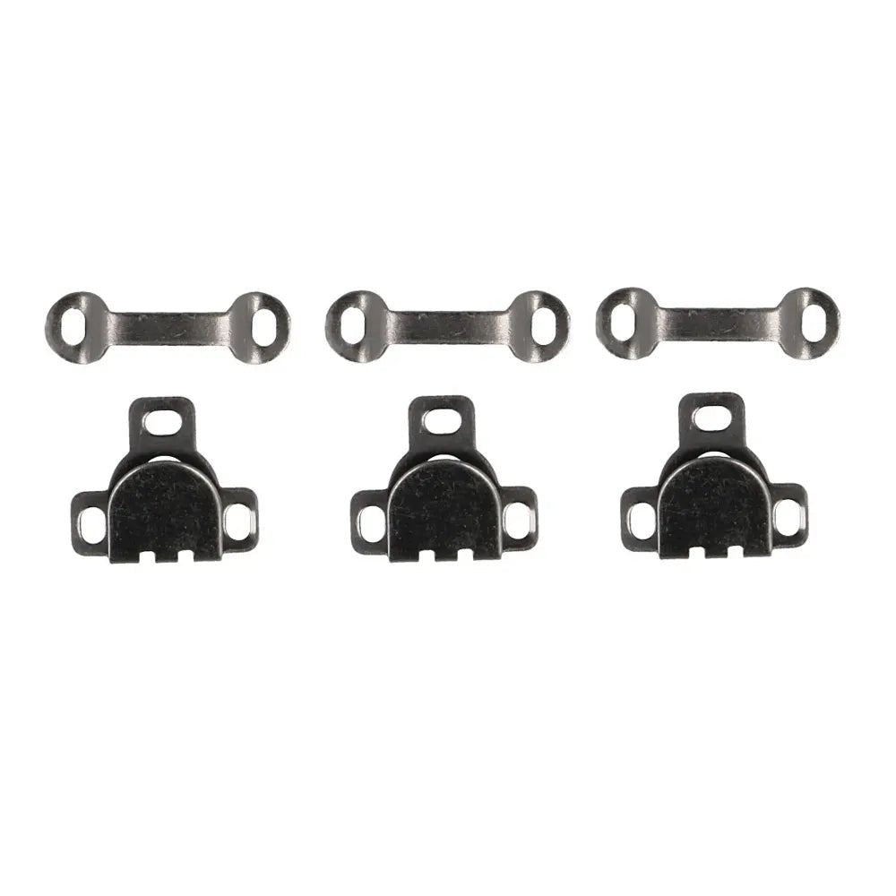 Piešujamie aizdares āķi un stienīši XS izmērs - melni (iepakojumā 3 pāri)