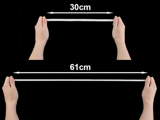 Plakanā gumija - 9 mm balta