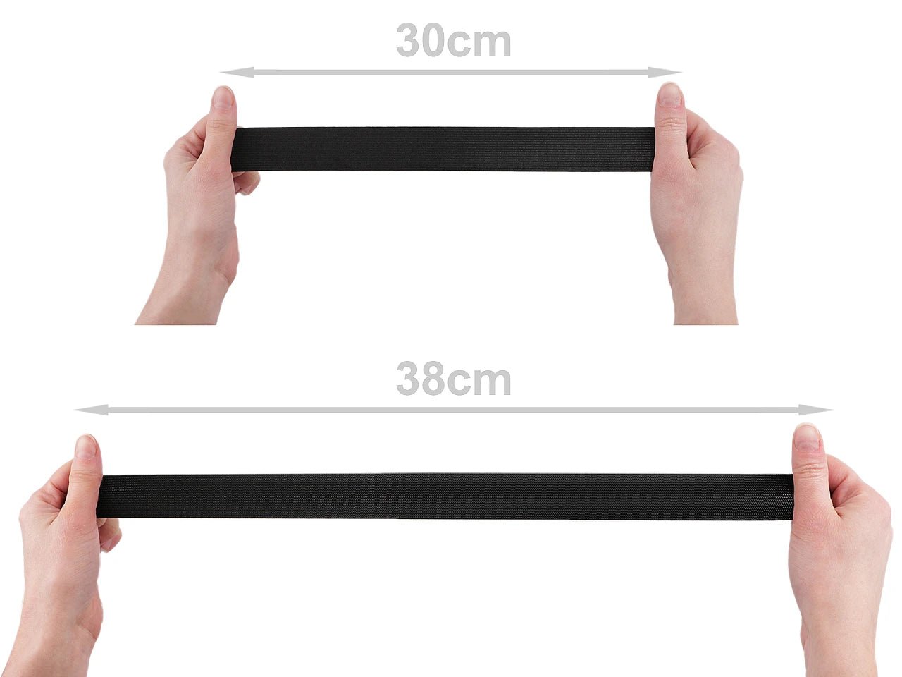 Plakanā gumija (stingra) - 3 cm balta