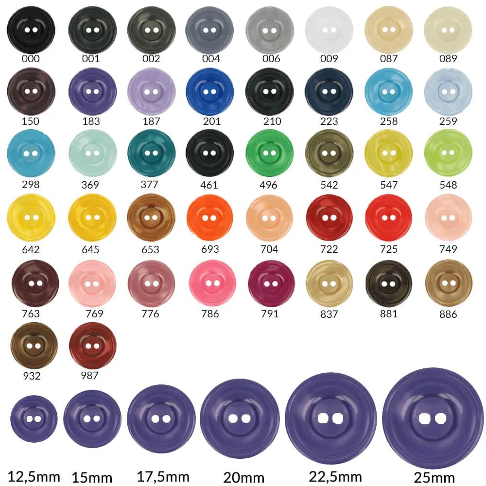 Plastmasas Itāļu pogas 17,5 mm - lašrozā