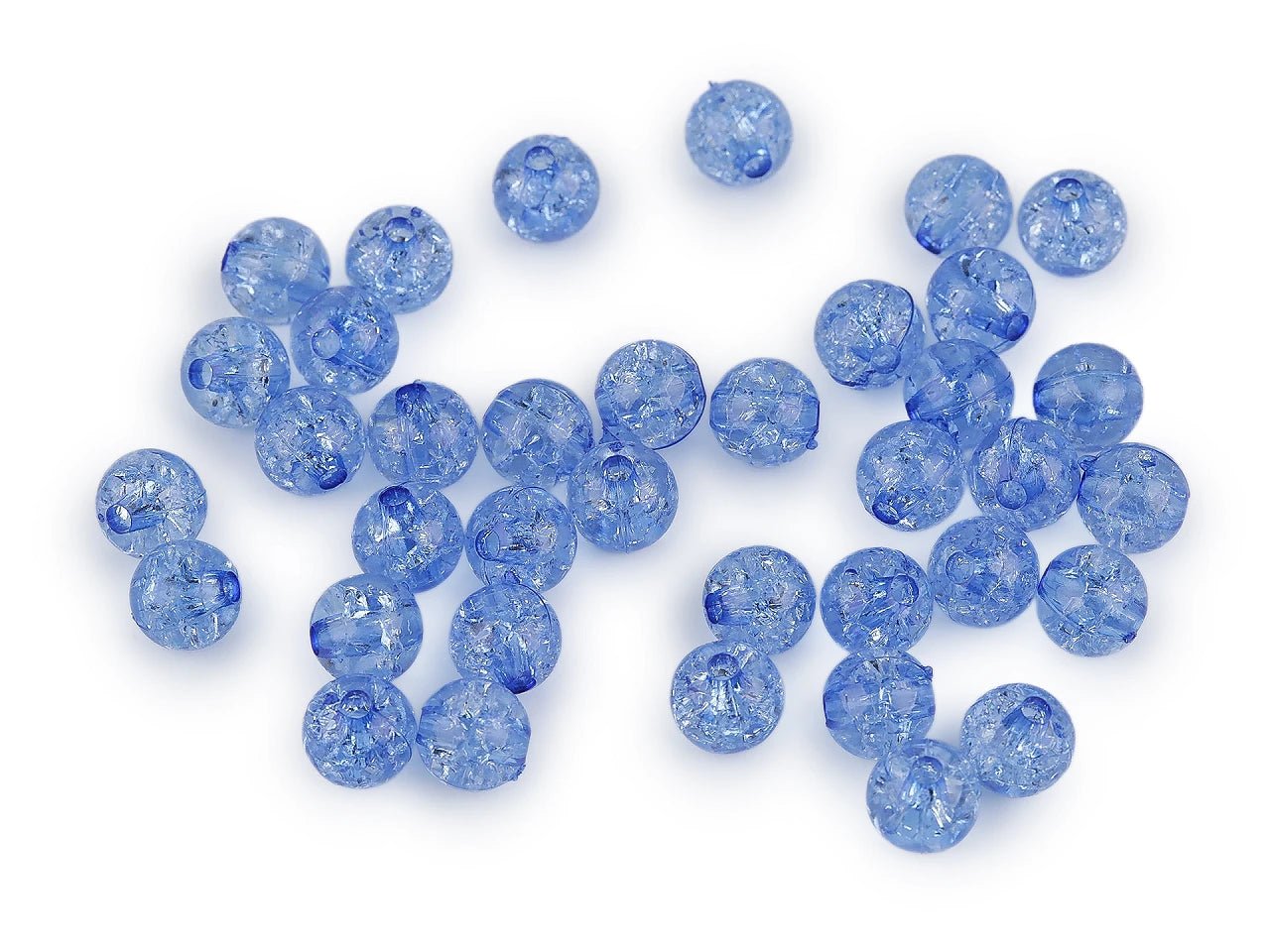 Plastmasas pērlītes Ø8 mm 30 g| dažādu toņu