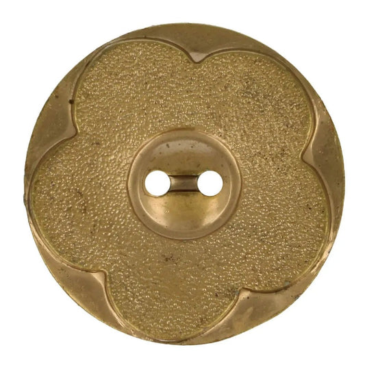 Plastmasas poga 34 mm - antīka zelta