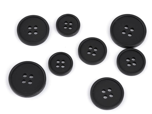 Plastmasas pogas 22 mm| tumši tumšī brūna