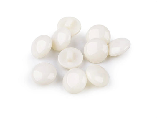 Pogas uz kājiņas 12.5 mm - krēmkrāsas