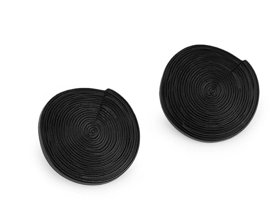 Pogas uz kājiņas 30 mm - melnas