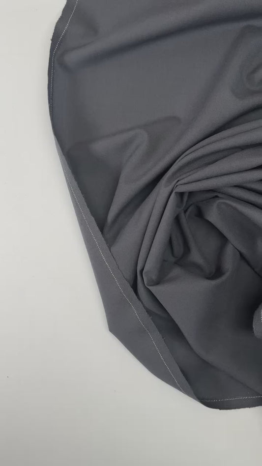 Pärast viimast tükki - Villane kangas - hall 200 g/m² - 50 cm