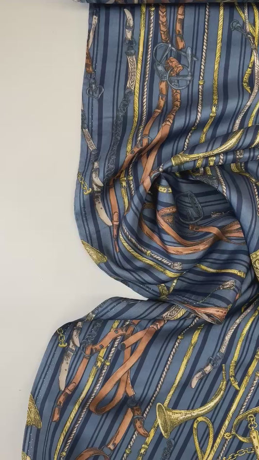 100% siidist satiin - graafiline trükk 55 g/m²