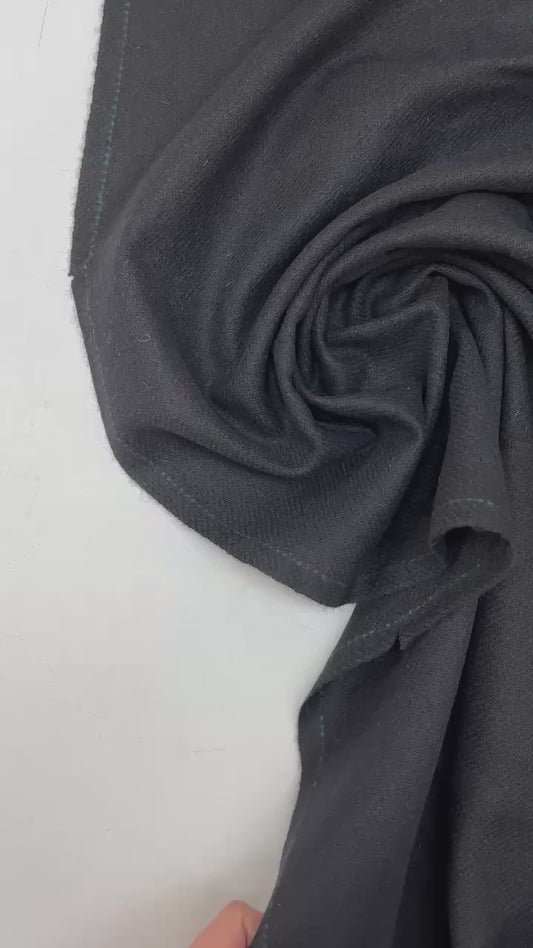 Pärast tükk - Villane kangas - must 260 g/m² - 50cm