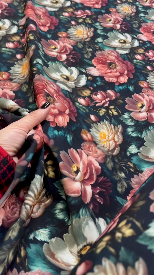 Softshell kangas - Pojengiaia aia võlu 300 g/m²